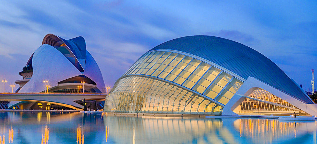Ciudad de las artes y las ciencias en Valencia